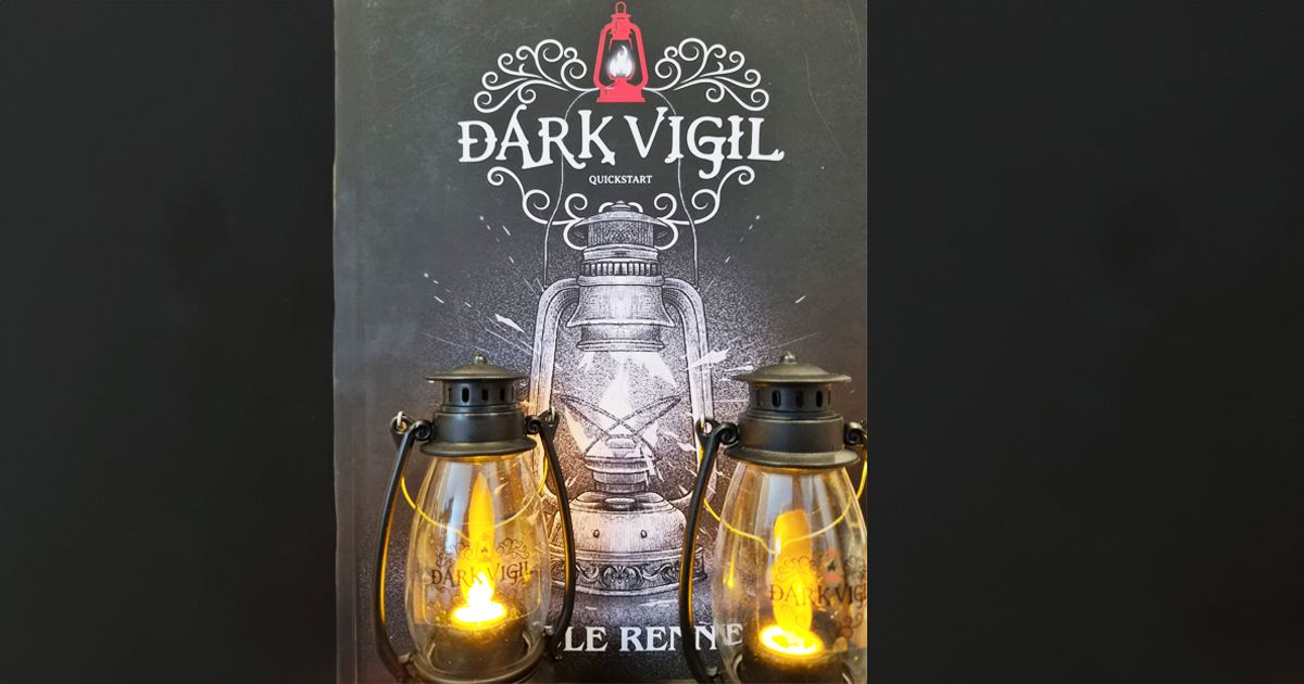 The Dark Vigil Quickstart and two black Spirit lanterns